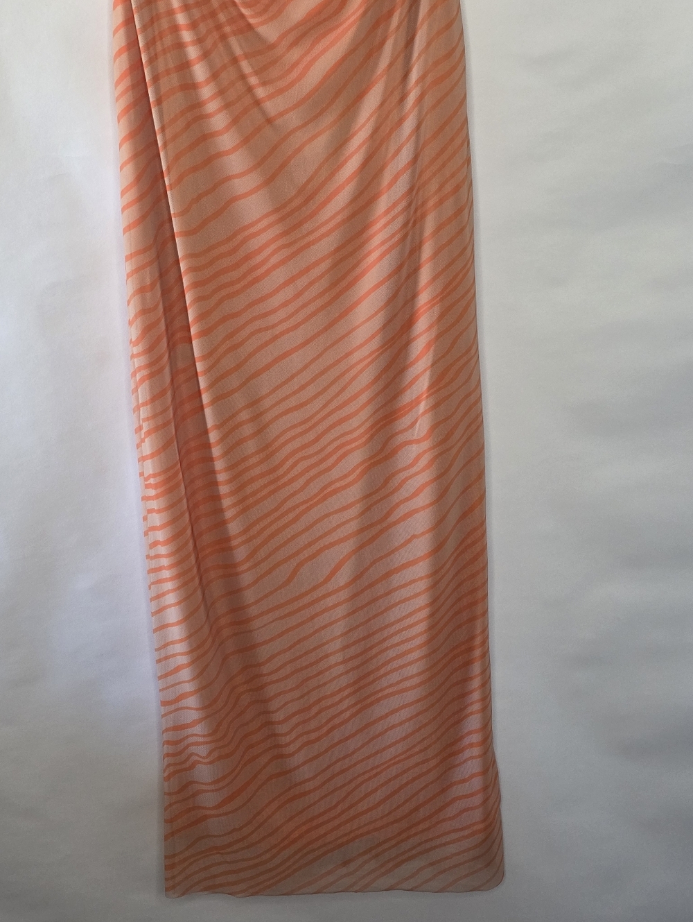 Zara Tulle Mesh Open Back Maxi Dress Size S Spaghetti Strap Stretch Party Y2K - Picture 4 of 15